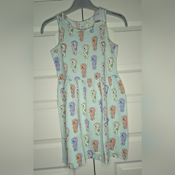 H&M Other - NWT H&M 8/10 Girls Mint Tank Top Dress Seahorses
